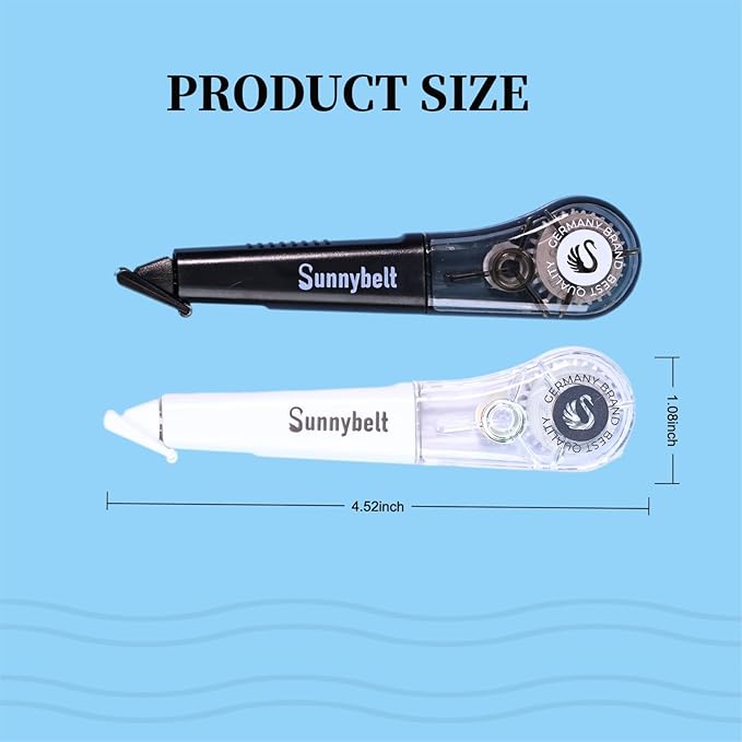WISOPTUS 19.69ft Correction Tape Pen, 10-Count Pack, Dry Instantly, Stretch - Image 5