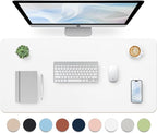 Leather Desk Pad, Large Mouse Pad, Non-Slip Desktop Mat, Leather Desk Blotter by Bloss
