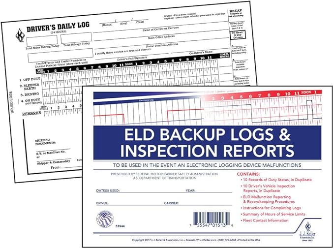 ELD Backup Driver Log Book 10-pk. - Image 3