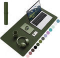 YSAGi Non-Slip Leather Desk Pad, Waterproof Laptop Computer Desk Keyboard Mat by YSAGi