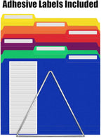 36 Pack Plastic File Folders Colored - Image 3