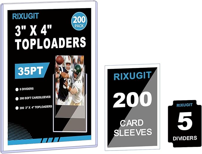 400 Card Sleeves Top Loaders for Cards by Unknown