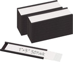 Realth C Channel Magnetic Label Holders 30 Pack 1'' x 3'' by Realth