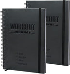 Nextnoid Hardcover Fitness Planner Workout Journal by Nextnoid