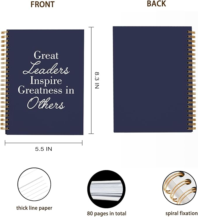OXW Navy Blue Notebooks for Work, Employee Appreciation Gifts, Leadership Gifts - Image 5