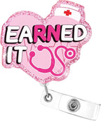 Aoryalps Earned IT Retractable Badge Reel Holder Retractable by Unknown