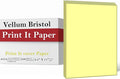 Print It - Vellum Bristol Colored Cardstock Cover Paper, 67 Lb, 8.5" X 11” by Unknown