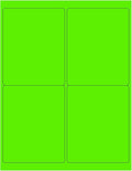 NextDayLabels - 8-1/2 x 11 Neon Color High Light Fluorescent Labels by NextDayLabels