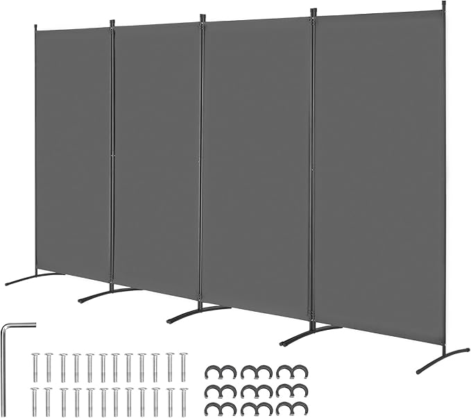 VEVOR Room Divider, 4 Panel Room Divider, Folding Privacy Screen and Portable by VEVOR