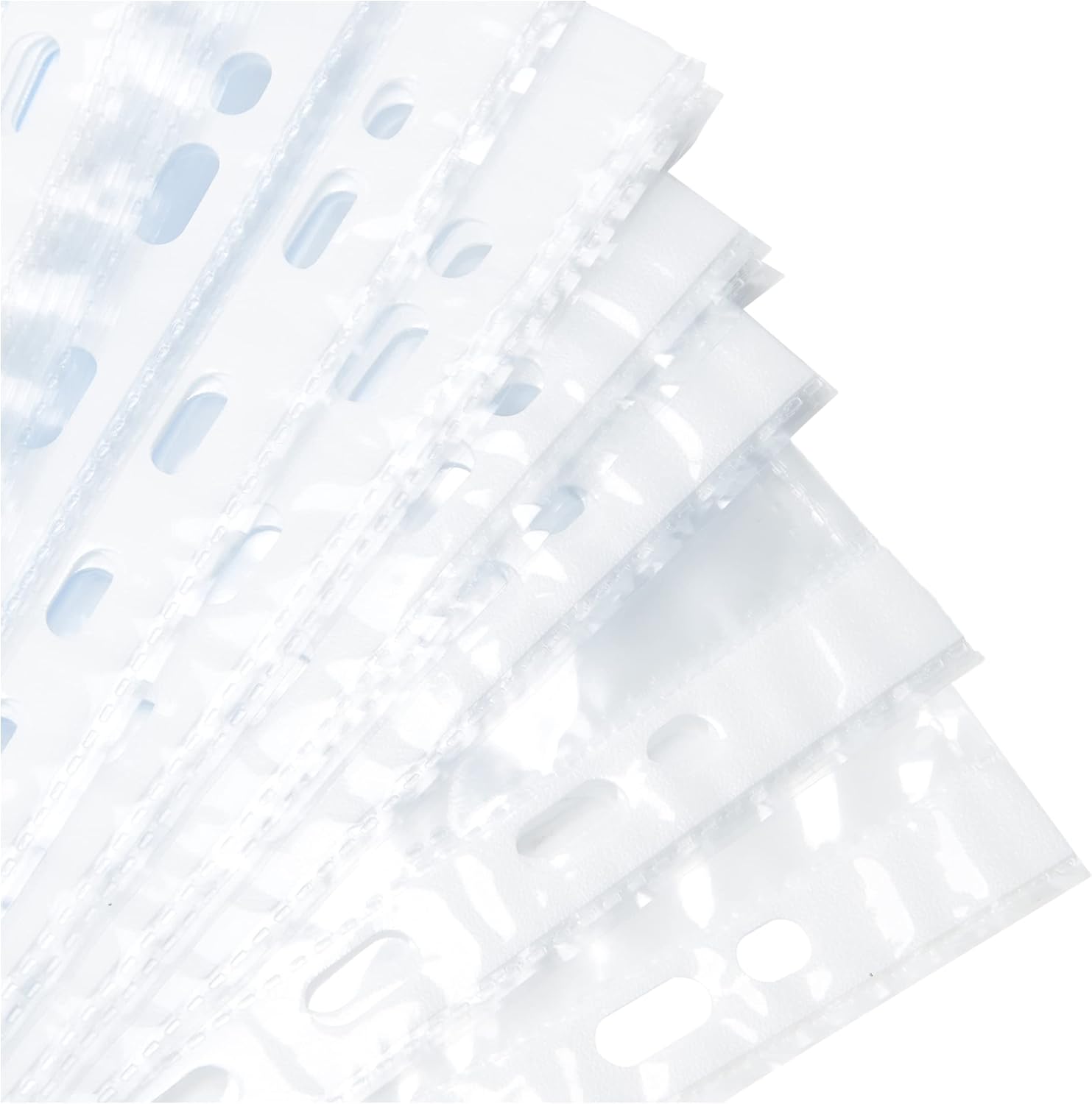 OXFORD Pack of 50 A4 Smooth Perforated Plastic Sleeves 5/100 Thickness Colourless