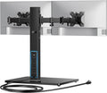 huanuo dual monitor mount with power outlet, computer, main product view