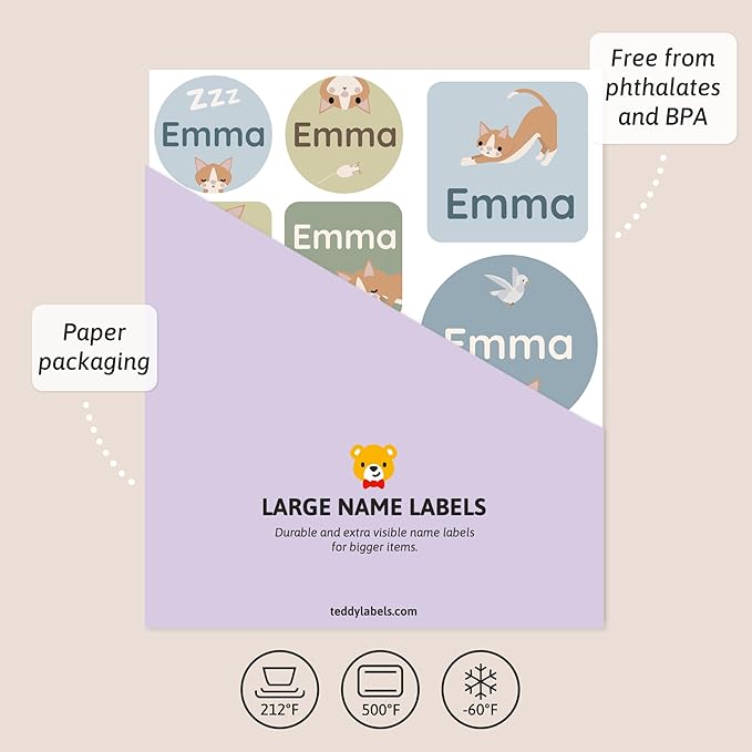 Large Name Labels for Kids - Image 3