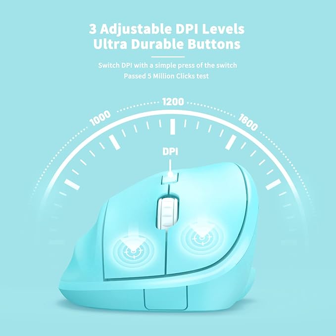 Ergonomic Wireless Mouse with USB Receiver - Image 6