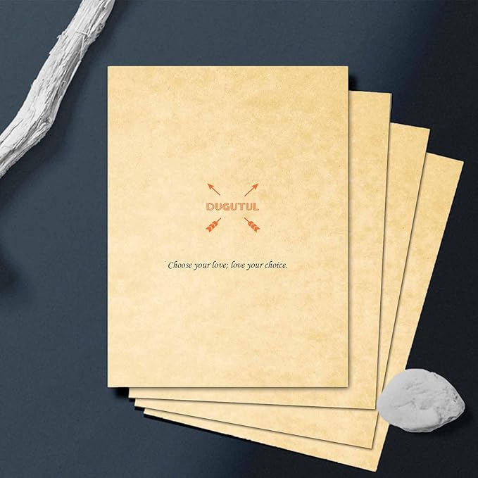 50 Thicker Stationery Vintage Antique Design Printing/Writing Papers 8.5 x 11 in - Image 5