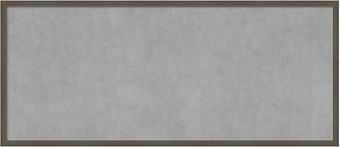 Amanti Art Grey Framed Magnetic Board 21x49 Oversize Vision Board by AmantiArt