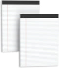 Legal Pads 8.5 X11, Narrow Ruled Notepads, 2 Pack, 50 Sheet/Pad, Tear Off by Glyanlee