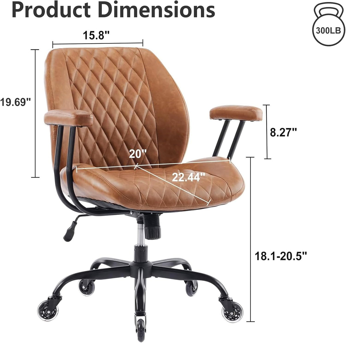 yfo home office desk chair office rubber casters shown in use