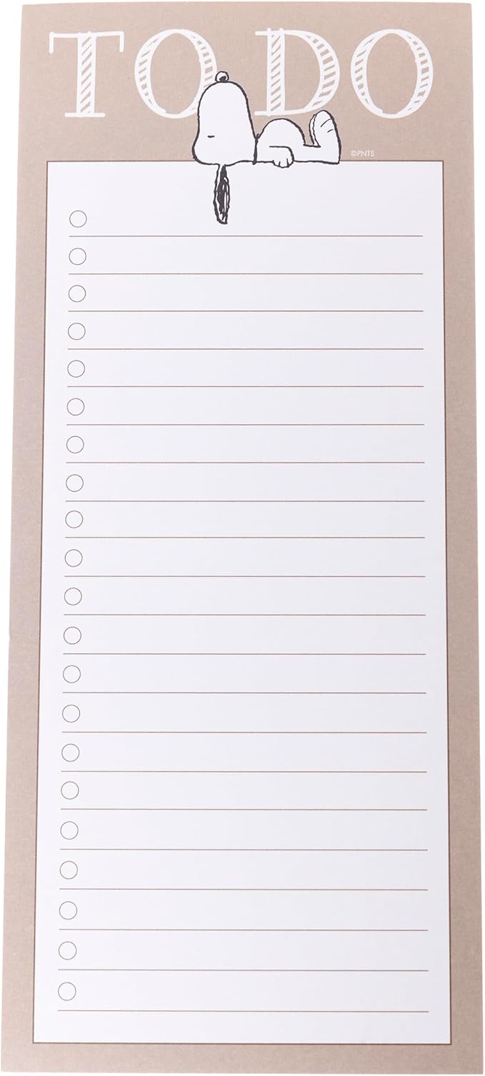 Graphique Snoopy Magnetic Notepad, 100 Tear-Away Sheets by GraphiquedeFrance