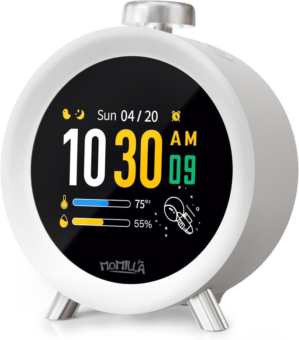 momilla alarm clocks for bedrooms, 2.8" color display, main product view