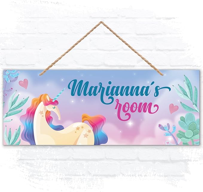 Custom Girl/Boy Name Sign, Personalized Children Room Decor Sign by SigoSigns