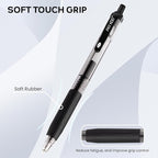 ParKoo Black Gel Pens, 100 Pack Quick Dry Retractable Medium Point 0.7mm - Image 4