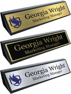 Custom Desk Wedge Name Plate by GemAwards