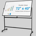VOWNER Double-Sided Magnetic Whiteboard, Reversible Rolling White Board by VOWNER
