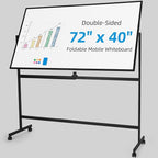 VOWNER Double-Sided Magnetic Whiteboard, Reversible Rolling White Board by VOWNER