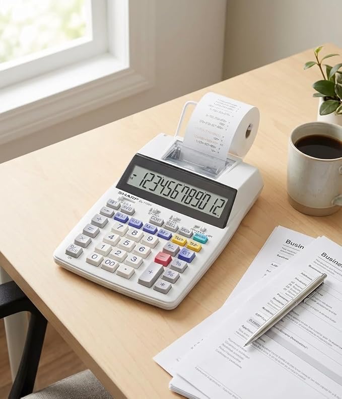 Sharp SH-EL1750V Printing Calculator - Image 3