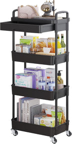 Calmootey 4-Tier Rolling Utility Cart by Calmootey