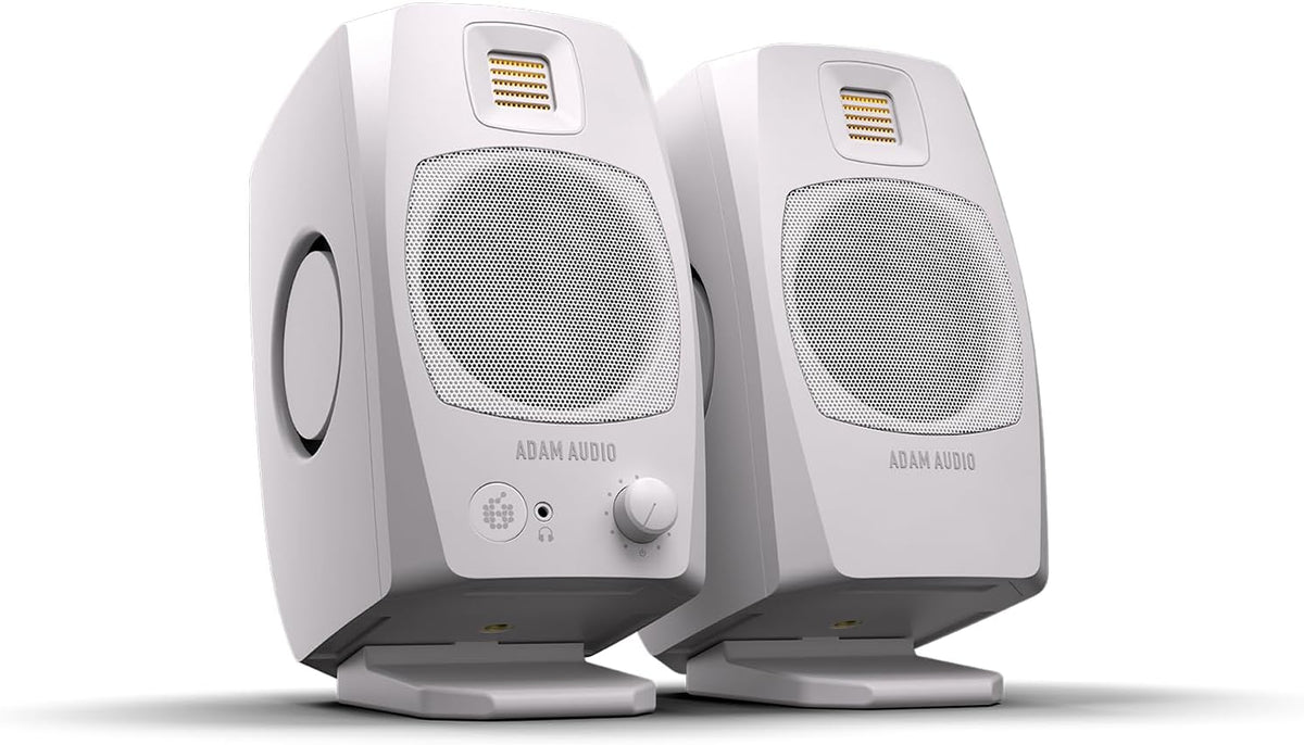 ADAM Audio D3V Active Desktop Studio Monitor Speakers - White