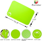 Carrollar Small Flexible Plastic Cutting Board Mats, 2 Pack Cutting Boards Mats - Image 2