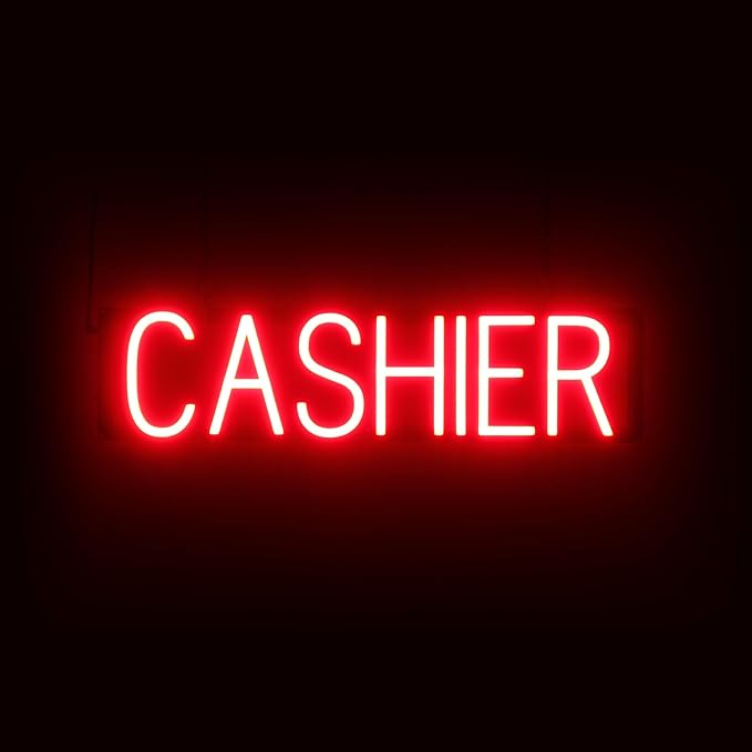 SpellBrite CASHIER Sign | Directional Sign by SpellBrite