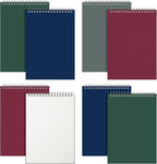 Engrowtic 8 Pack Graph Paper Spiral Notepad A5 Top Wirebound Notepad Grid by Engrowtic
