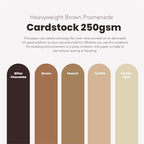 BearBoss Brown Cardstock Paper 8.5x11 50 Sheets, Heavyweight 92lb Cover - Image 3