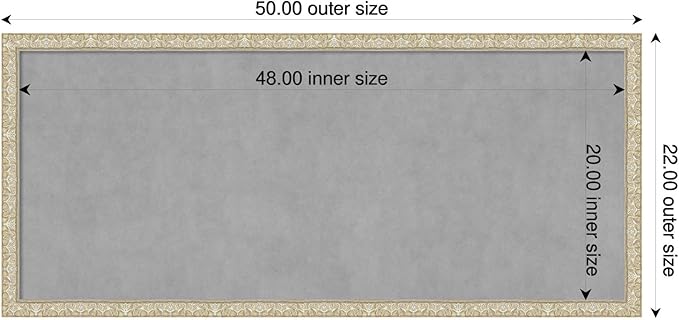 Amanti Art Silver Framed Magnetic Board 22x50 Oversize Vision Board - Image 2