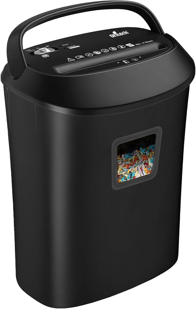 Ofitech Paper Shredder Cross-Cut Shredder by Home