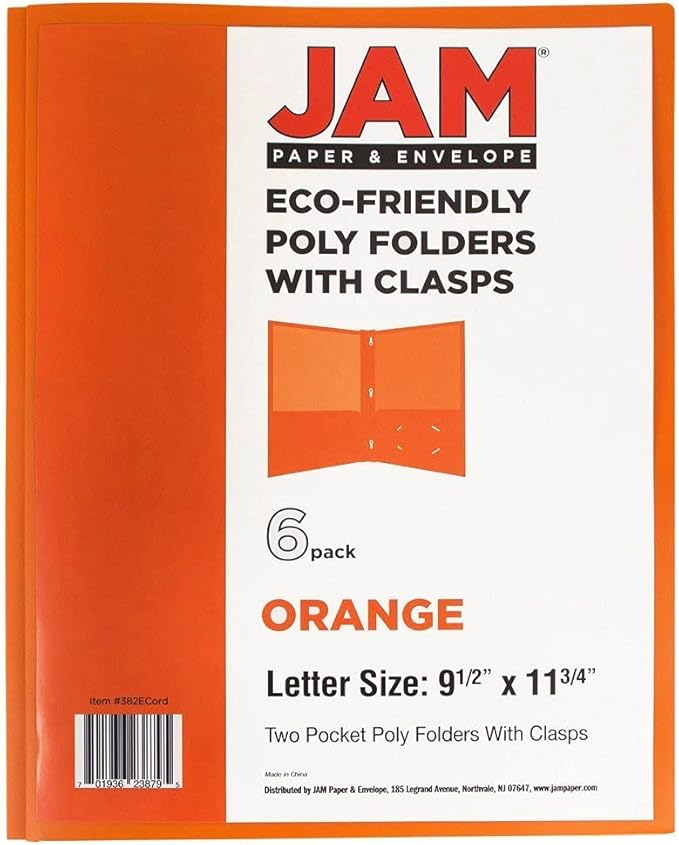 JAM PAPER Plastic Color POP Folders - Image 7