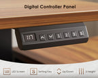 55" L Shaped Electric Standing Desk with Cabinet Sets, Walnut/Black | Mobile Drawers & File Cabinet Sets for Flexible Layout, Height Adjustable Executive Stand Up Desk for Home Office Workstation