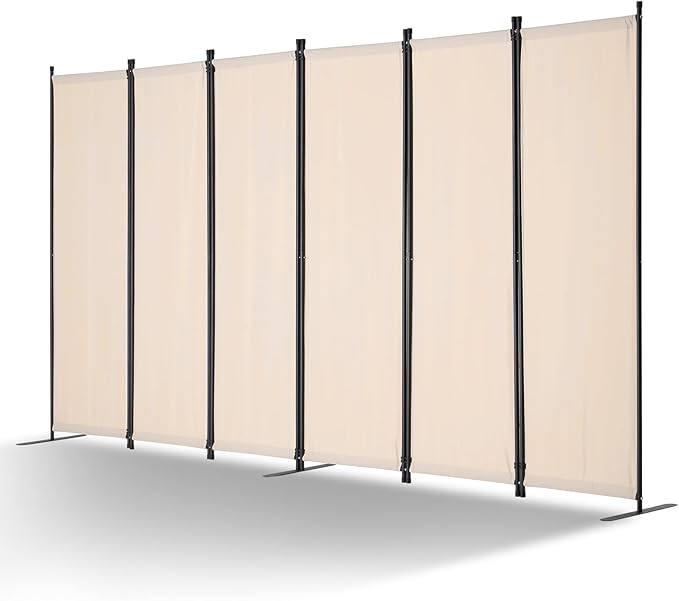 VEVOR Room Divider, 6 Panel Room Divider, Folding Privacy Screen and Portable by VEVOR