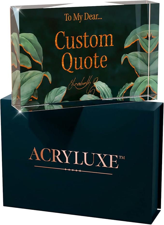 Personalized Gifts, Custom Quote Block Letter Board, Crystal-Clear Acrylic - Image 9