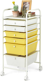Giantex 6 Storage Drawer Cart Rolling Organizer Cart by Giantex