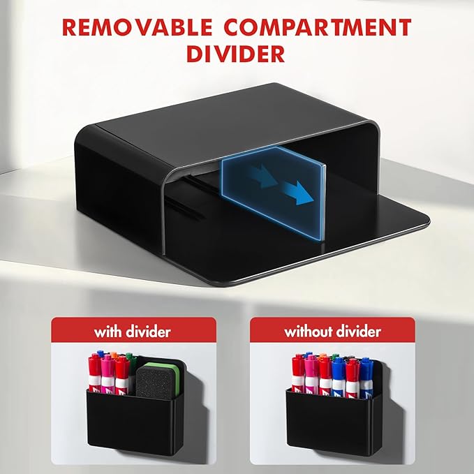 BEYGORM 2 Pack Plastic Magnetic Pen Holder - Image 3