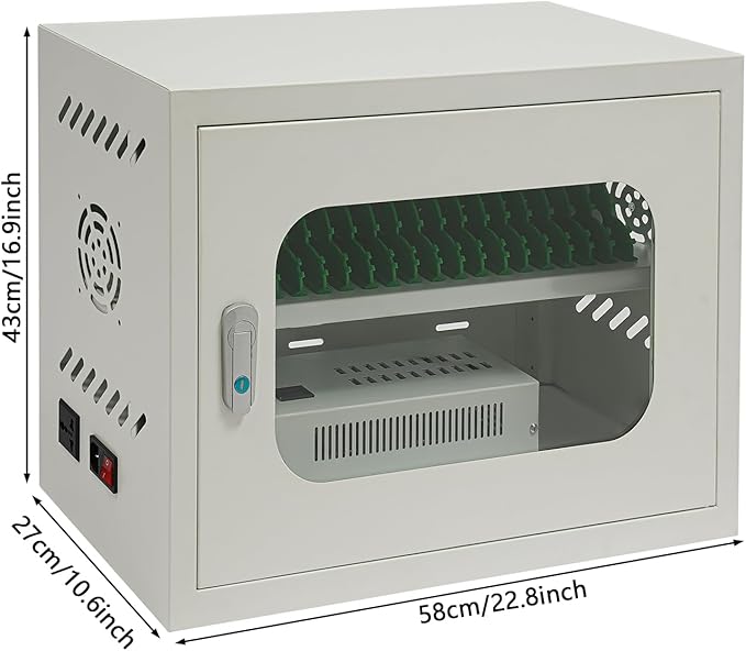 Rechargeable Mobile Phone Charging Cabinet, 20 Slots Cell Phones Charging - Image 2
