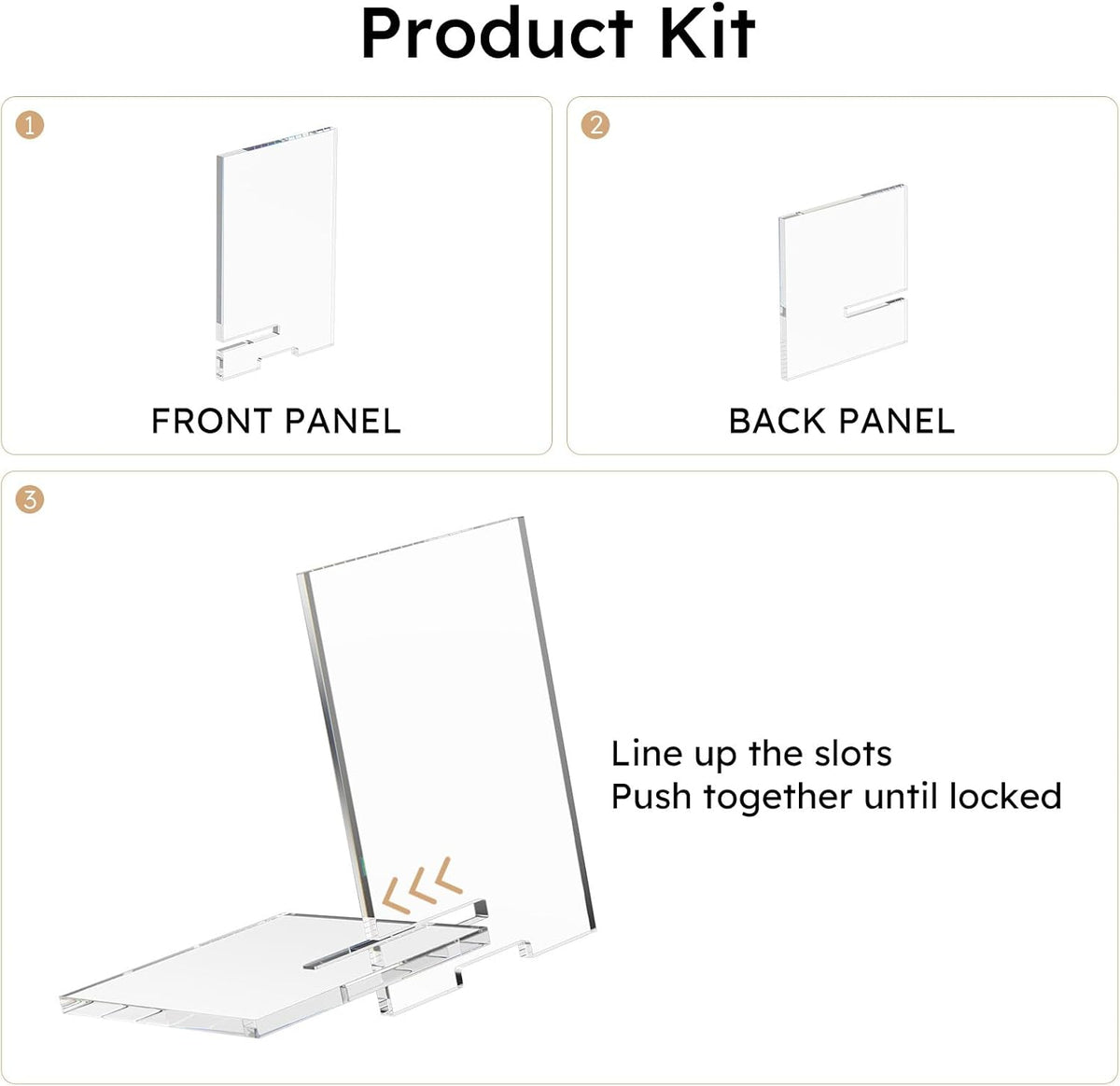 AITEE Acrylic Book Stand 6x9 Clear Display Easel for Cookbook & Magazine