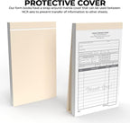Custom 4.25" x 7" Carbonless NCR Books in 3-Part Triplicate Invoices, Work - Image 3