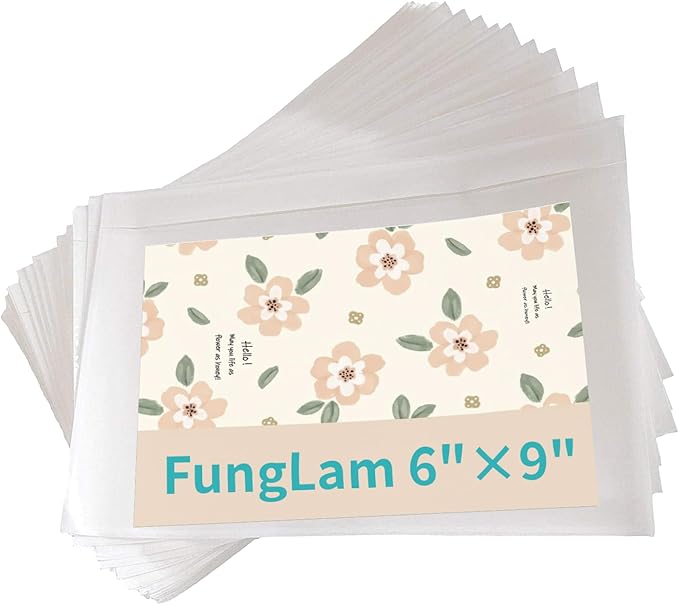 6”×9” Self-Adhesive Shipping Label Sleeves, FungLam Shipping Label Sleeves by FungLam