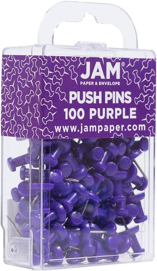 JAM PAPER Colorful Push Pins - Image 2