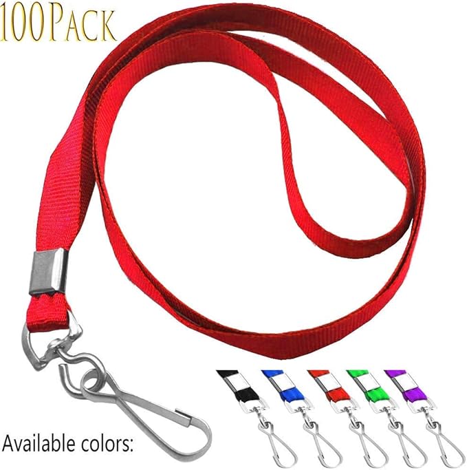 Beebel Red Lanyards 100 Pcs Lanyard - Image 3