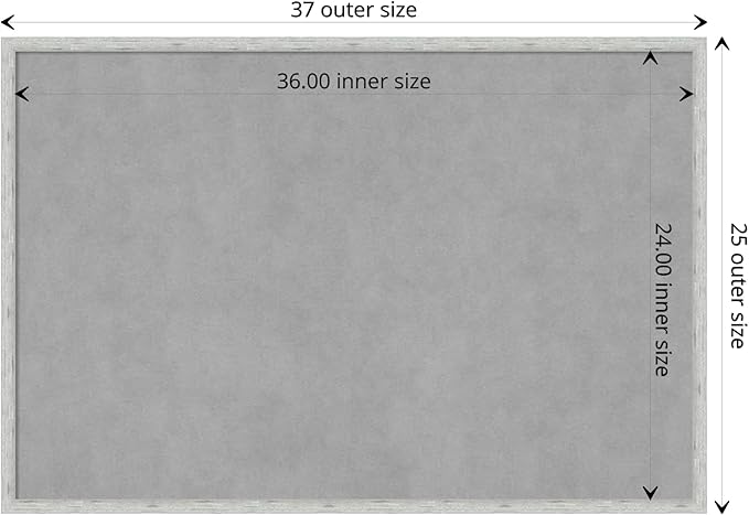 Amanti Art Silver Framed Magnetic Board 25x37 Large Vision Board - Image 4